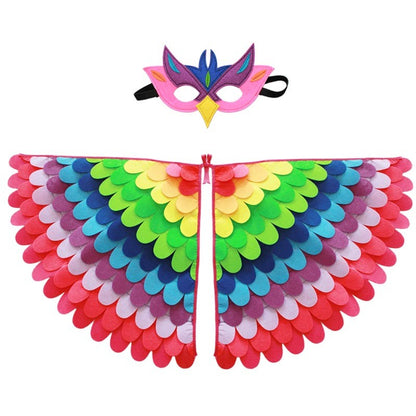 Kids Animal Costume Birds Felt Wings Fun Cosplay Halloween Costumes Butterfly Wing