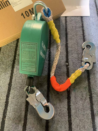 Self Retracting Lifeline 661lbs Fall Arrester Fall Protection Retractable Lanyard Safety Device for Connect The Safety Harness