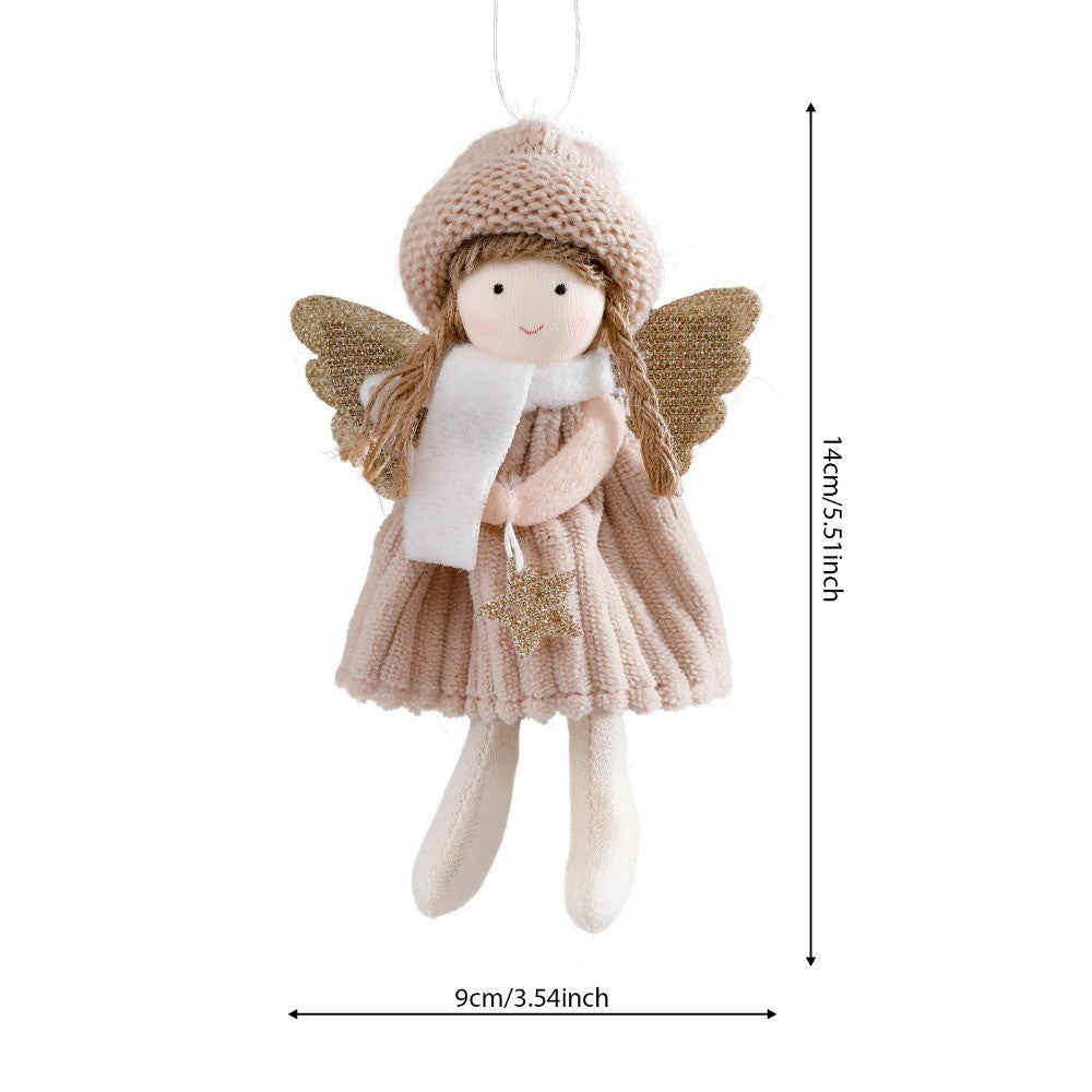 2024 New Year Gift Cute Christmas Angel Doll Xmas Tree Ornament Noel Deco Christmas Decoration for Home Natal Navidad 2023 Decor