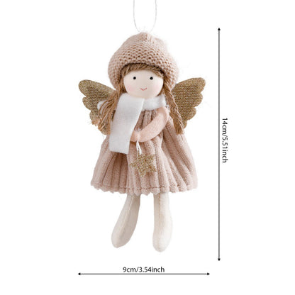 2024 New Year Gift Cute Christmas Angel Doll Xmas Tree Ornament Noel Deco Christmas Decoration for Home Natal Navidad 2023 Decor
