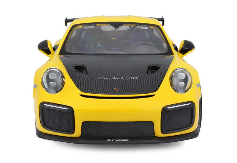 Maisto 1:24 Porsche 911 GT2 RS simulação liga carro modelo artesanato coleção de brinquedos ferramentas de presente