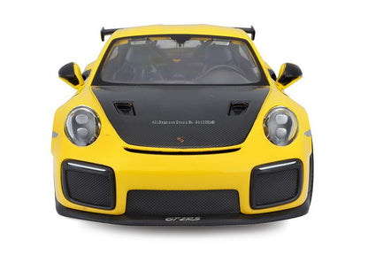 Maisto 1:24 Porsche 911 GT2 RS simulação liga carro modelo artesanato coleção de brinquedos ferramentas de presente