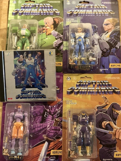 Capcom Captain Commando Criativo Anime 3.75 polegadas Bonecos de Ação Modelo Colecionável Brinquedos Decoração de Quarto Presente Surpresa Infantil