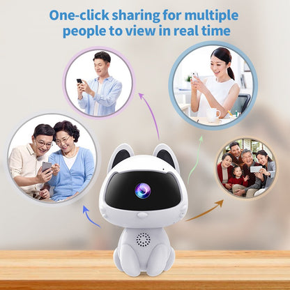 WiFi Surveillance Camera Indoor Home Security Baby Monitor V380 HD Smart Cat Wireless Camera Automatic Tracking Two-way Audio