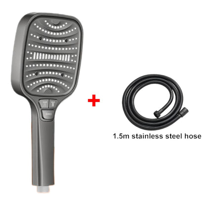 Chuveiro Turbo Pressurizado com 8 Modos, Painel Grande de 12cm, Chuveiro Econômico, Chuveiro com Filtro em ABS Reforçado à Prova de Explosão
