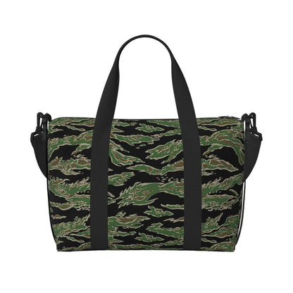 Tiger Stripe Camouflage Military Camo Beach Travel Bag Large Capacity Tote Bags for Gym Yoga Women Shopping Duffle Shoulder Bag