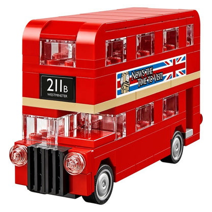 LEGO 40220 Creator Ônibus de Dois Andares de Londres Brinquedo de Blocos de Construção para Crianças Presente de Aniversário de Dia das Crianças (118 Peças)