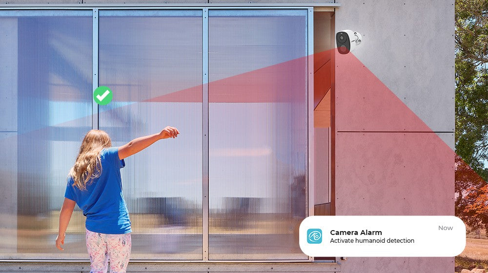 H.VIEW PIR Battery Powered Camera Wireless Outdoor, 2K 3MP WiFi Security Camera with Spotlight Siren, 2-Way Audio, Waterproof