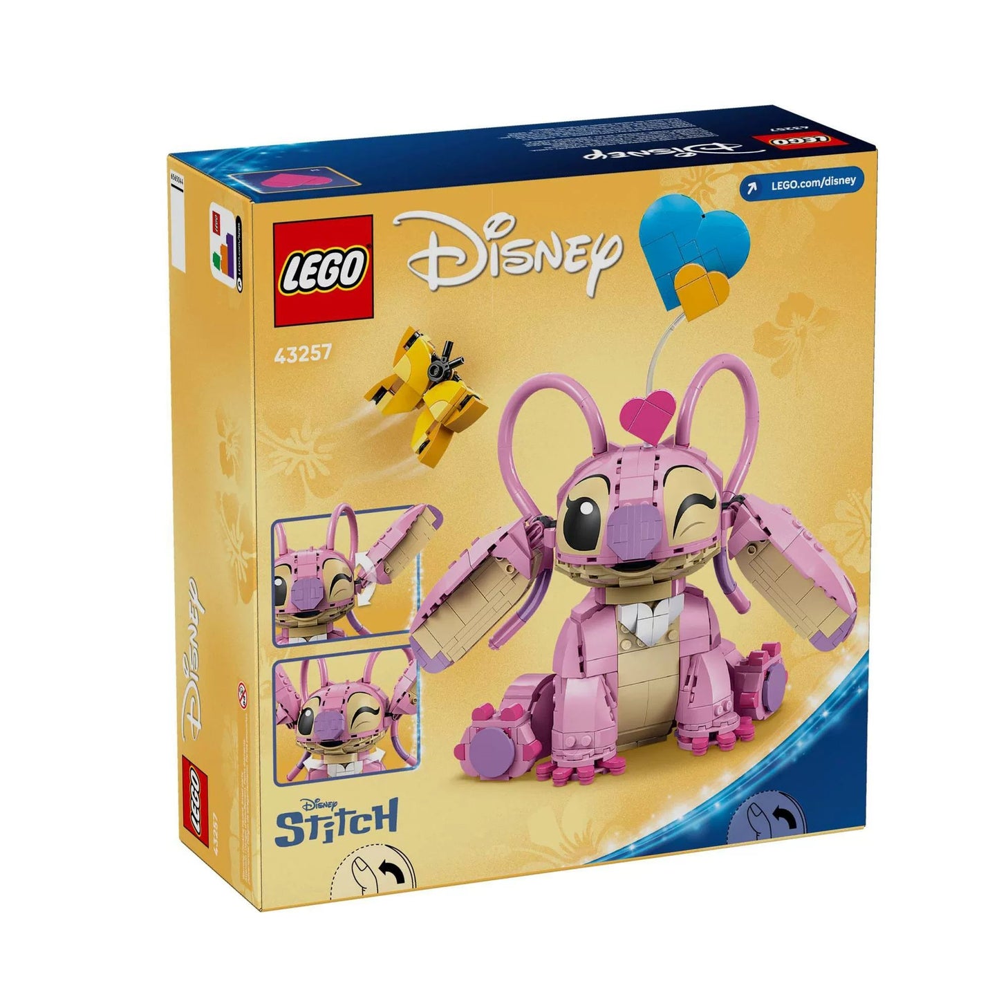 Lego Disney Série 43257 Stitch Lilo e Stitch Angel Girl Brinquedo de Blocos de Montar