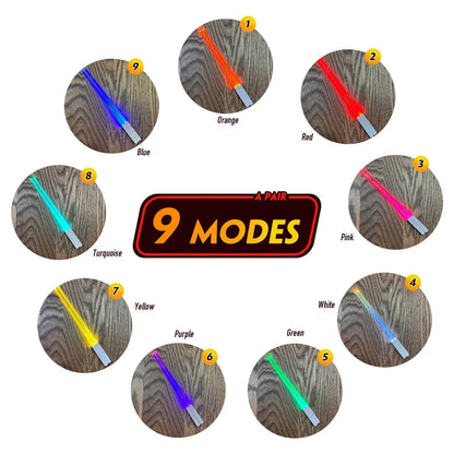 1 Pair StarWar Theme LED Lightsaber Luminous Chinese Chopsticks Reusable Washable Detachable Sushi Chopsticks Kitchen Tableware