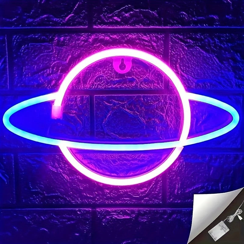 1 Piece, Decorative Neon Light for Modern Art Ambiance, Holiday Party Christmas Wall Decoration, Wedding Scene Graduation Gift, USB or Battery Powered (Battery Not Included)