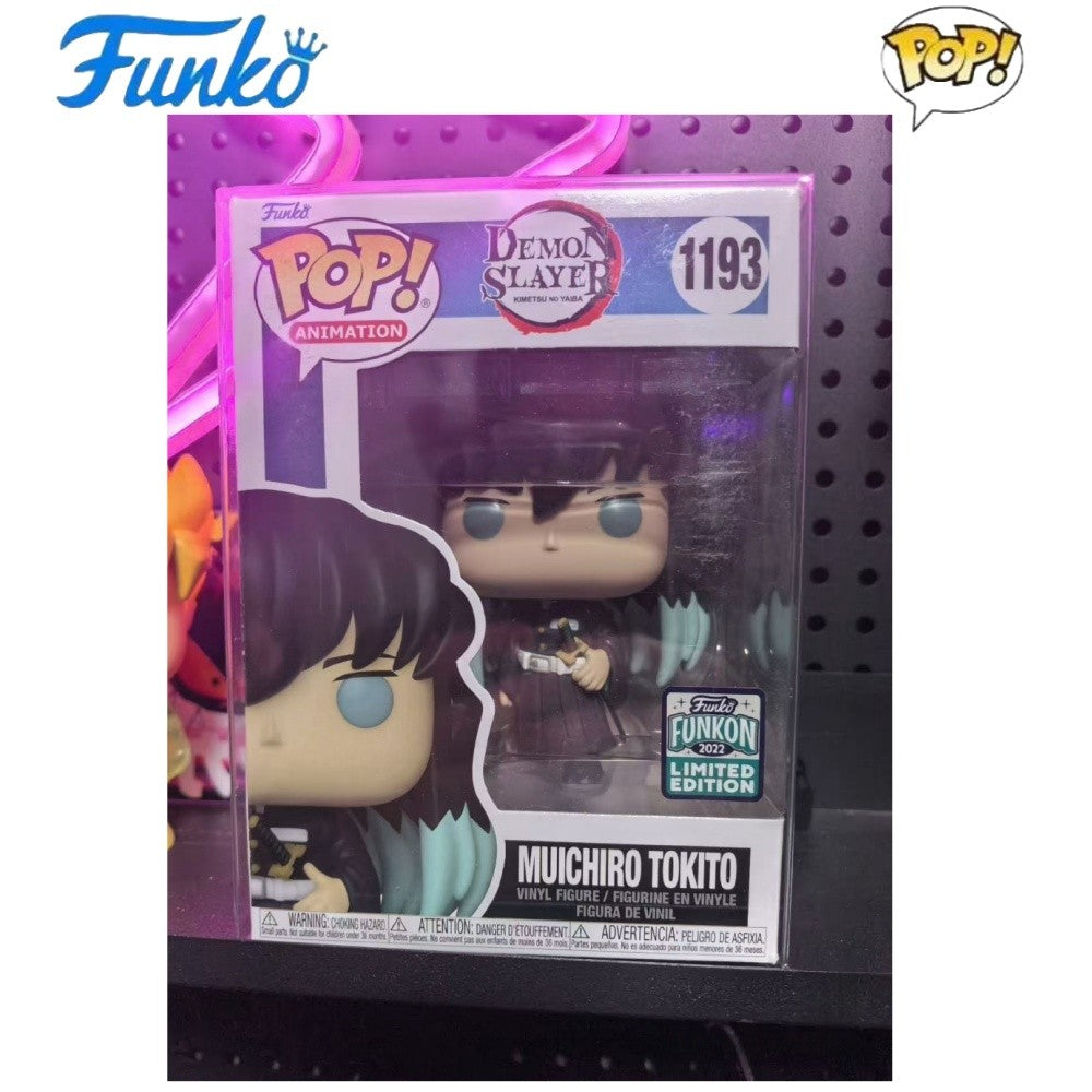 Funko Pop Muichiro Tokito Boneco de Ação Anime Demon Slayer Série Kochou Shinobu Modelo Edição Limitada Coleção Presentes Originais