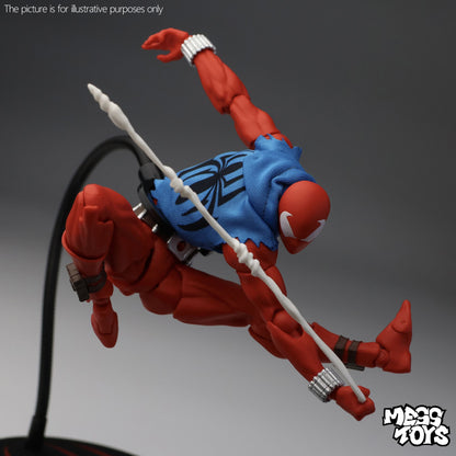 Novo Messtoys 1/12 Scale Spider Man Bonecos de Ação Herói Escarlate Brinquedo Infantil Spiderman com Colete e Moletom Roupa de Pano Modelo de Presente Brinquedo