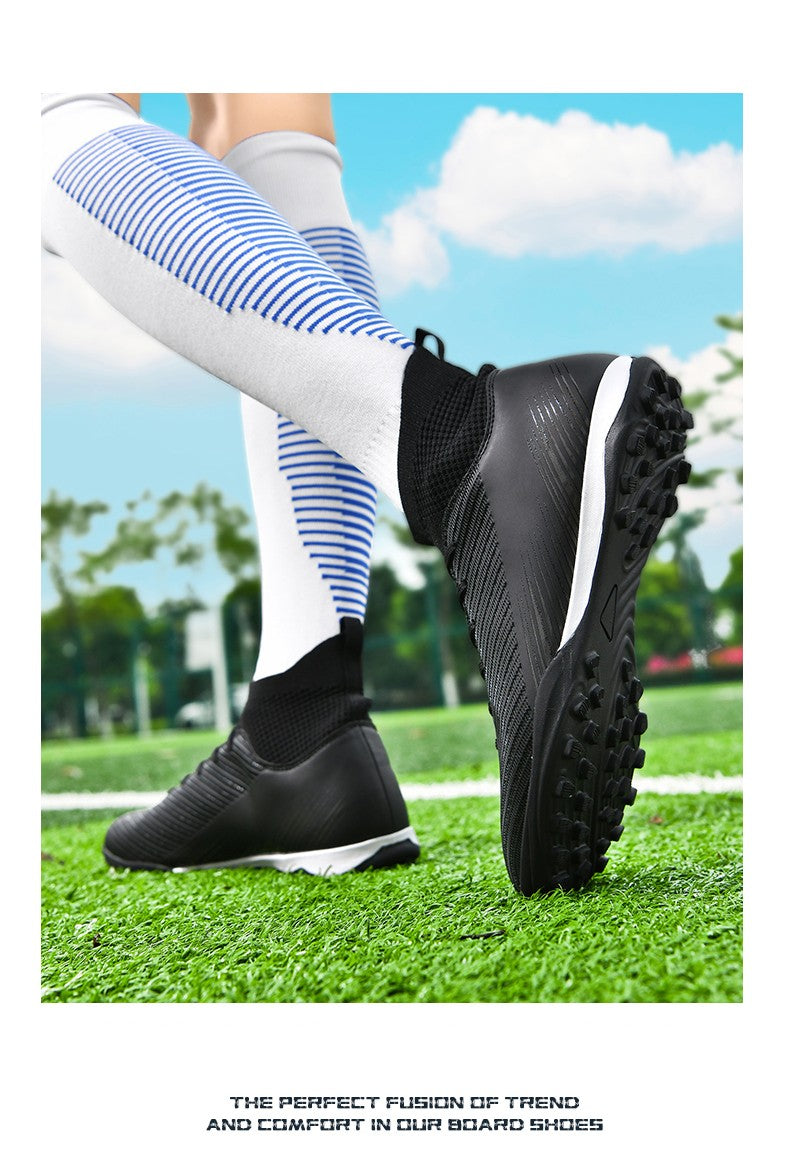 Men Fast Soccer Shoes Professional TF/FG Indoor Futsal Football Field Boot Unisex Society Cleats Long Spikes Sneaker Comfortable