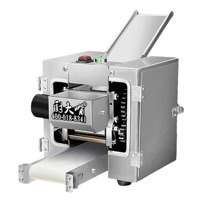 Máquina Automática Profissional de Massa para Dumpling, Laminadora Elétrica de Massa para Wonton Gyoza, Equipamento Comercial de Cozinha para Restaurantes