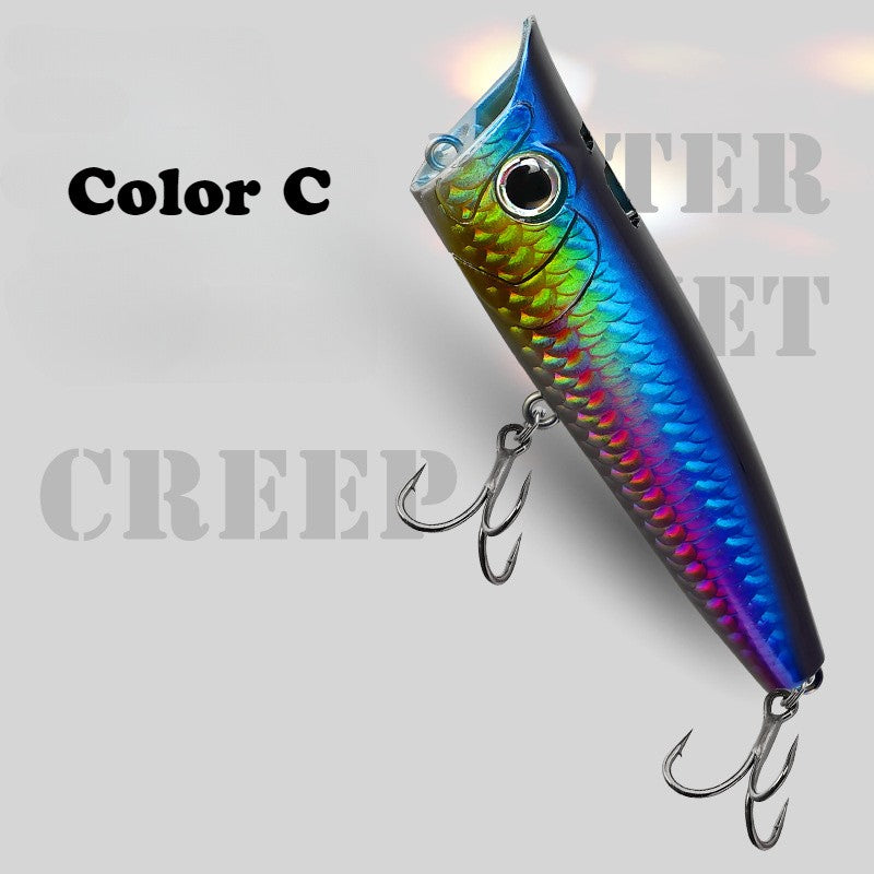 1unid/5unid Poppers Topwater 9g 14.5g 18g Floating Rock pop Iscas Artificiais Rígidas para Pesca de Black Bass, Perca e Lúcio