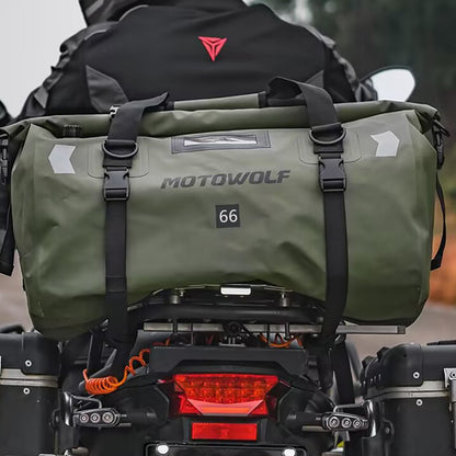 Motorcycle Waterproof Tail Bag Travel Outdoor Dry Luggage Roll Pack Bag 20 /40/66 Motorbike Luggage Backpack Motorcycle Seat Bag