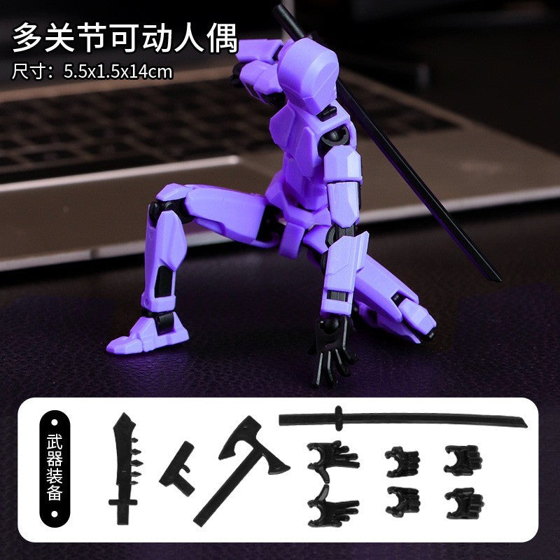 Boneco de ação robô articulado e transformável impresso em 3D com 13 articulações, presente de montagem "faça você mesmo" para adultos, pais e crianças