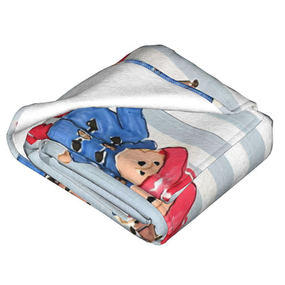 Urso Paddington (manta de pelúcia infantil, edredom de flanela, mantas para sala de estar, design macio e quente, colcha de qualidade, presente de aniversário