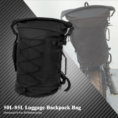 Mochila Universal para Motocicleta, Alforje, Sissy Bar, Encosto, Bolsa de Bagagem Traseira, Mochila Multifuncional para Exterior com Alças