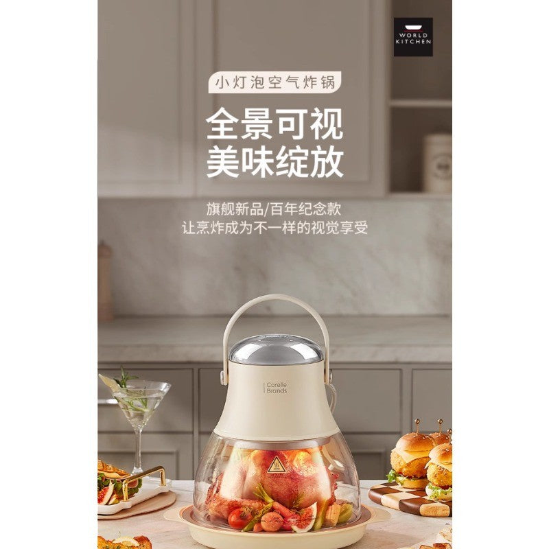 Air Fryer New Household Glass Visualization Multifunctional Large Capacity Electric Fryer Far Infrared Penetrating Heat