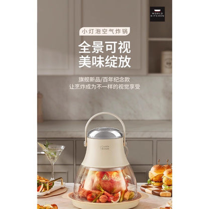 Air Fryer New Household Glass Visualization Multifunctional Large Capacity Electric Fryer Far Infrared Penetrating Heat