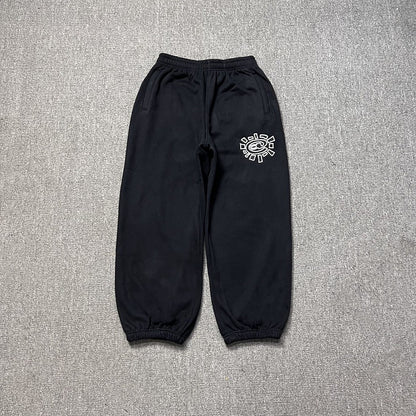 American High Street Black Sweatpants ADWYSD Pants Sunroll Fleece Zipper Pocket Men Women Cleanfit Trousers