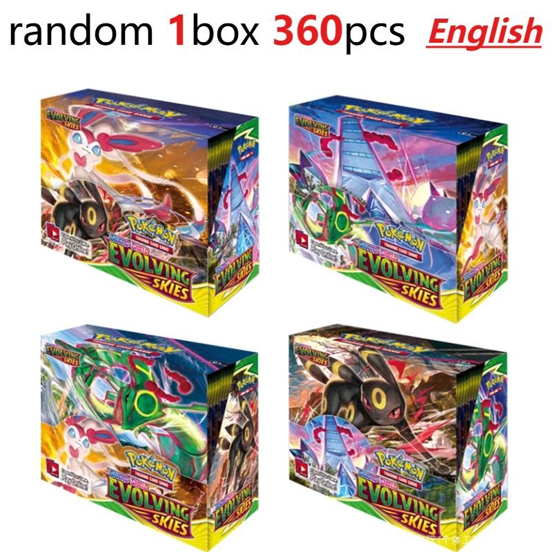 Divertido 360 Cartas Pokémon TCG Escarlate e Violeta Evoluções Prismáticas 151 Prism 36 Pacotes Caixa de Booster Pokémon Carta Colecionável