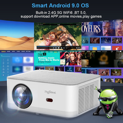 Projetor ThundeaL TD92 Pro Full HD Home Theater Portátil para Vídeo 2K 4K 1080P Android WIFI Telefone Projetor TD92Pro Cinema