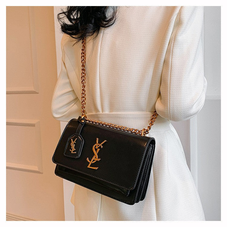 High quality women's bag crossbody bag large capacity texture single shoulder small square bag chain commuting phone bag