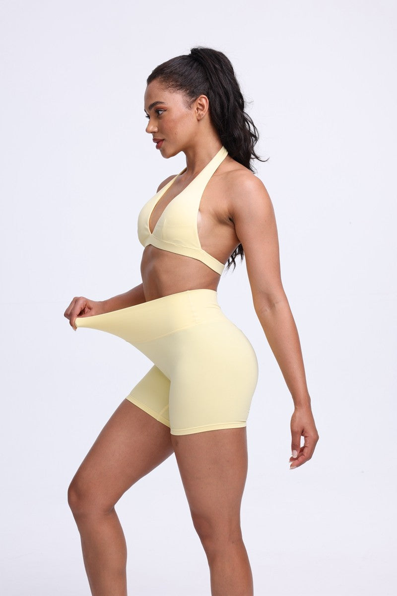 DIAS FIT JOY -Neck Hanging Neck Naked Feeling Yoga Bra for Running Fitness Cycling - Breathable Comfortable Sports Bra for Women