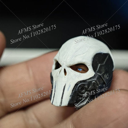 Máscara Punisher de 1/12 para Coleção, Unidade de Operações Especiais, Acessório Tático, Compatível com Boneco de Ação Soldado de 6 polegadas