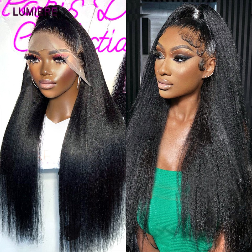 Pacotes de Cabelo Humano Liso Kinky Yaki 100% Cabelo Humano Virgem Puro Brasileiro Extensões de Cabelo em Promoção/Liquidação