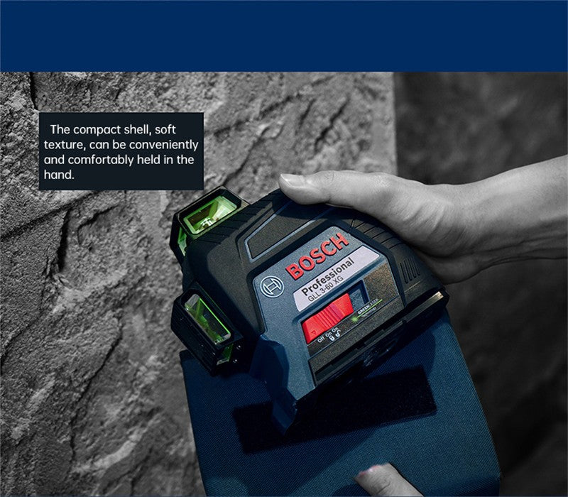 Nível a Laser Verde Bosch 12 Linhas 360 Nível a Laser GLL3-60XG Projeção de Linha de Marcação para Decoração Residencial Nível a Laser para Exterior