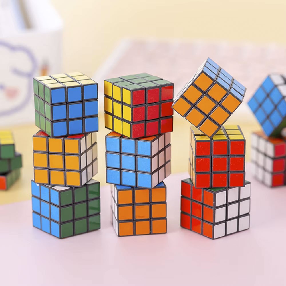 10-50Pcs Mini 3cm Magic Cube Children Educational Toys Kindergarten Prize Kids Birthday Party Favors Goodie Fillers Gift