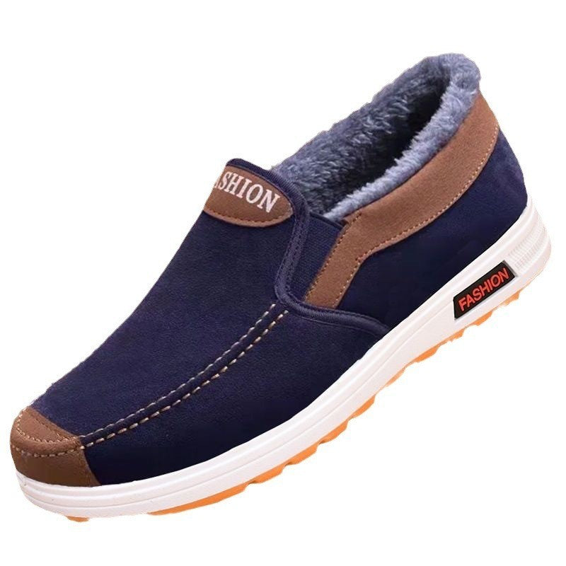 Casual Sneakers 2025 Autumn New Arrival Men's Winter Warm Cotton Shoes Fashion Plush Comfortable Slip on Men Sports Casual Shoes