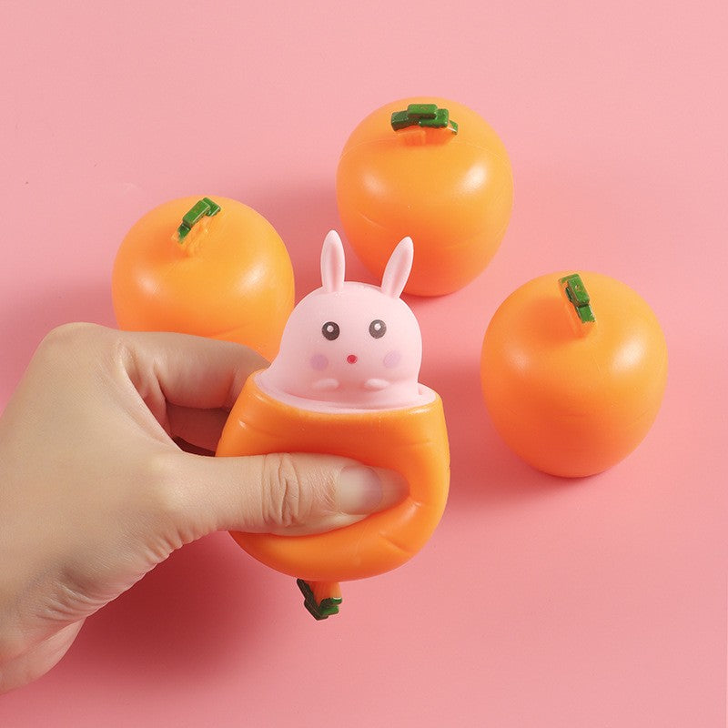5/10/20/30PCS Cheese Mouse Rabbit Pinch Music Stress Relieving Squirrel Cup Toy Trick Stress Relieving Toy Party Favors