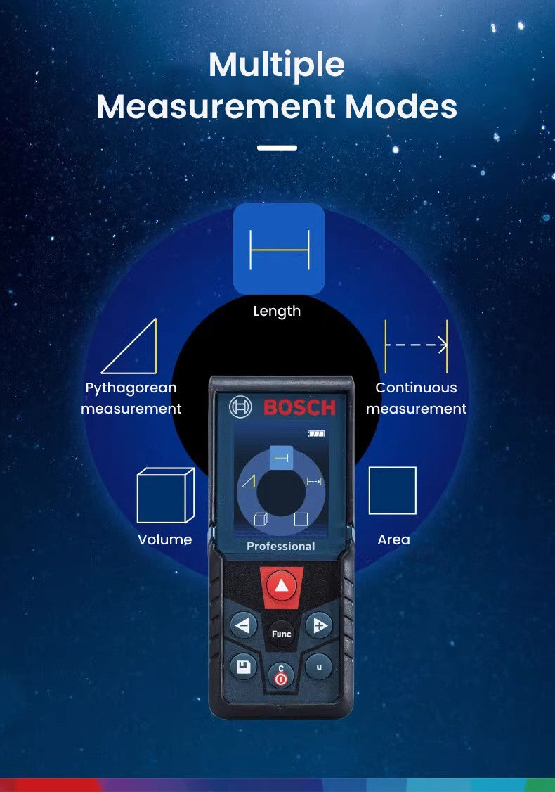 Medidor de Distância a Laser Bosch Trena a Laser Medidor a Laser Profissional Medidor de Distância Ótico Preciso 30-50m Equipamento de Pesquisa