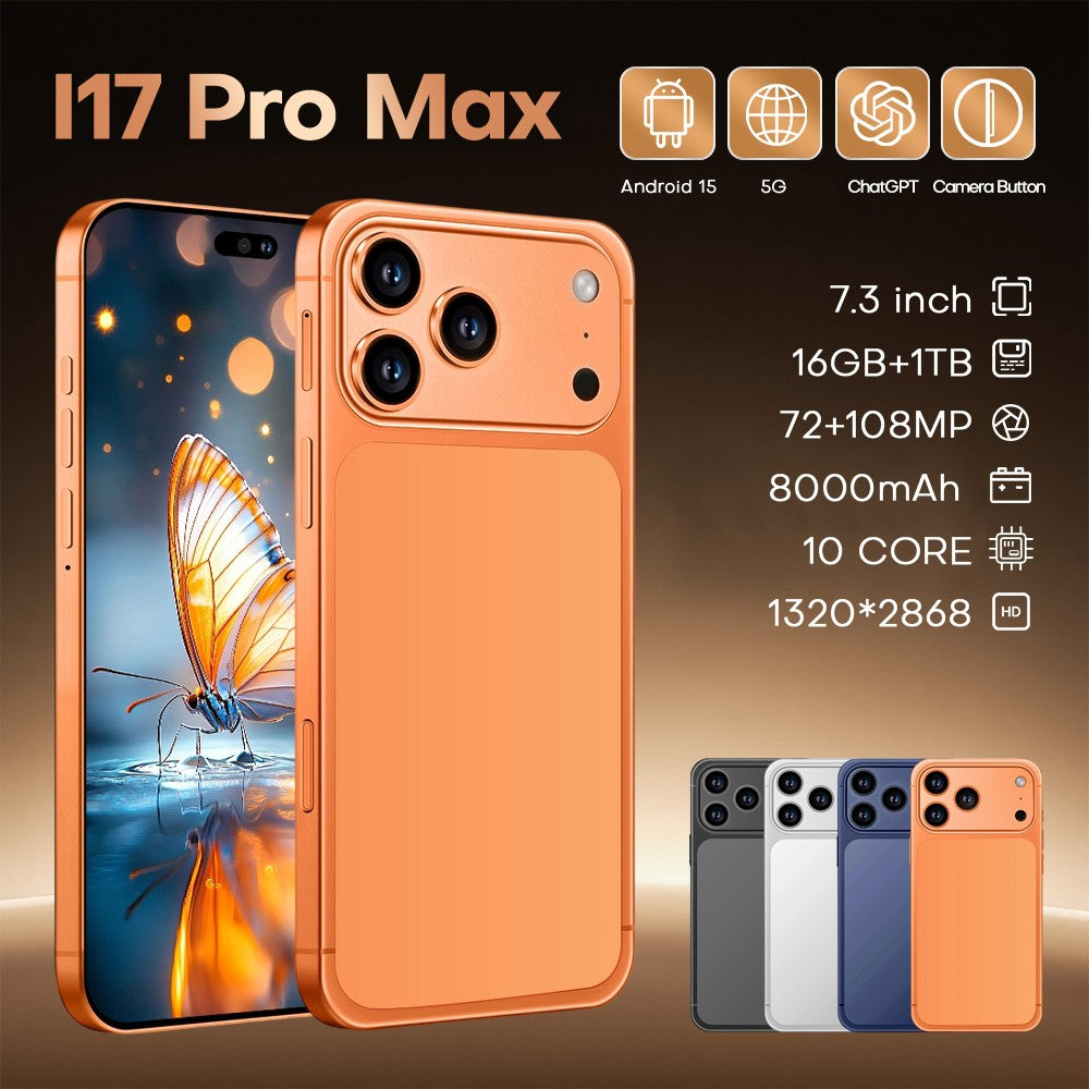 Global Original i17 Pro Max Tablet PC Edição Android 15 Sistema Smart 5G Dual Chip Bateria 8000mAh 22GB+2TB WiFi GPS Google Tab
