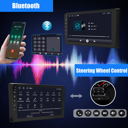 ESSGOO 9" Carplay AndroidAuto Car Stereo Multimedia Player Radio Android 13 GPS SAT Navi Wifi BT FM RDS For Audi A3 8P 2003-2013