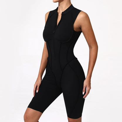 New Yoga Suit Short Sleeve Zipper Sports Clothing Fitness Suits Women Dance Running Training Clothing Gym Push Ups Yoga Suit Set