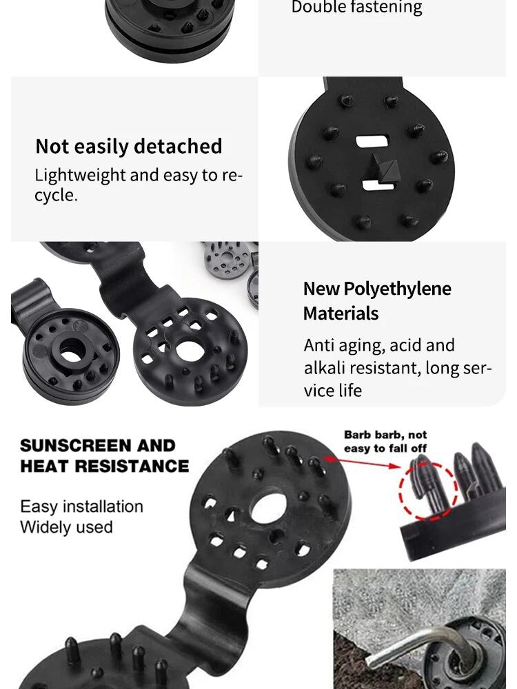 50Pcs Shade Cloth Clips Shade Fabric Clamps Grommets For Net Mesh Cover Sunblock Fabric In Garden Backyard Greenhouse Fixer