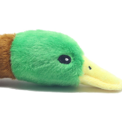 Brinquedo de Pelúcia Fofo de Pato com Som, Bicho de Pelúcia Chiador, Brinquedo para Cão que Limpa os Dentes, Brinquedo de Corda para Roer, Acessórios para Animais de Estimação