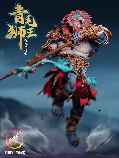 Fury Toys AZURE LION DEMON 1/12 KINGS AT LION CAMEL RIDGE Kit Boneco de Ação Versão Clássica Dourada Coleção Modelo Hobby Presentes