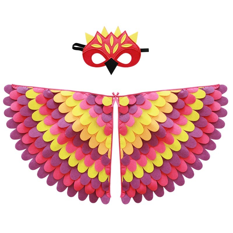 Kids Animal Costume Birds Felt Wings Fun Cosplay Halloween Costumes Butterfly Wing