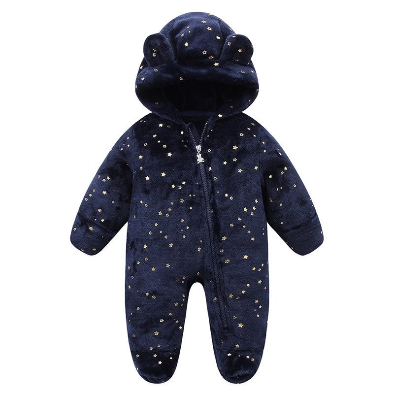 Newborn Baby Clothes Flannel Autumn Winter Baby Boys Girls Rompers Cartoon Newborn Bodysuit Soft Warm Jumpsuit for Babies 0-12M