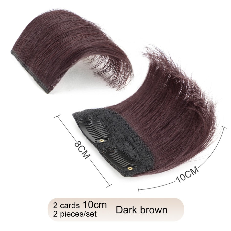 2 peças/conjunto de preenchimento capilar sintético, extensões de cabelo, peça de abertura e de reposição para topo, artefato de reposição