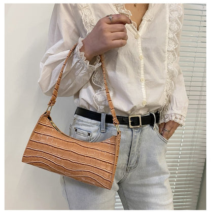 Fashion Exquisite Shopping Bag Retro Casual Women Totes Shoulder Bags Female Leather Solid Color Chain Handbag for Women 2024