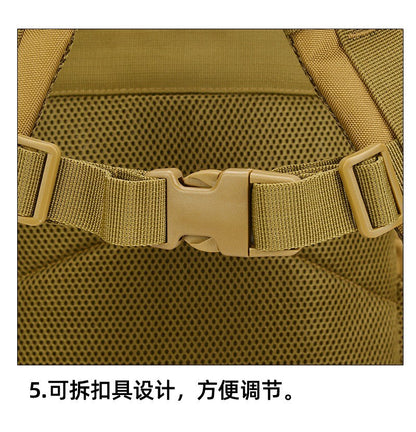 45L Men's Outdoor backpack Molle Backpack Hiking Backpack with bottle Stand Outdoor Hiking bag Fitness Backpack