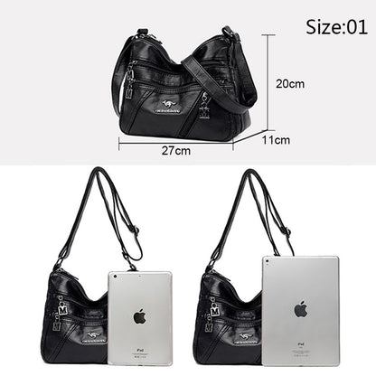 High Quality Soft Leather Luxury Purses and Handbags Women's Bag Designer Multi-pocket Crossbody Shoulder Bag for Women 2024 Sac